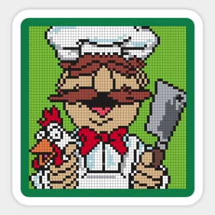 POXELART - Swedish Chef From The Muppets Sticker